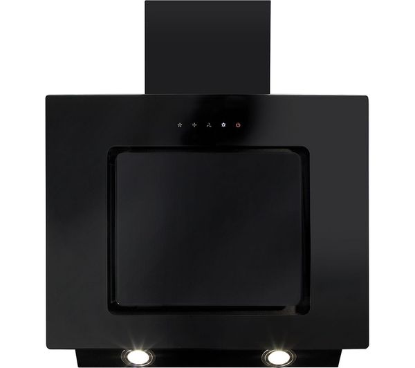 TieDex UK CDA EVA60BL Chimney Cooker Hood - Black