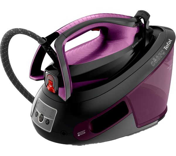 TieDex UK TEFAL Express Vision SV8154 Steam Generator Iron - Black & Purple