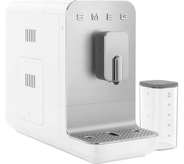 TieDex UK SMEG BCC13WHMUK Bean to Cup Coffee Machine - Matte White