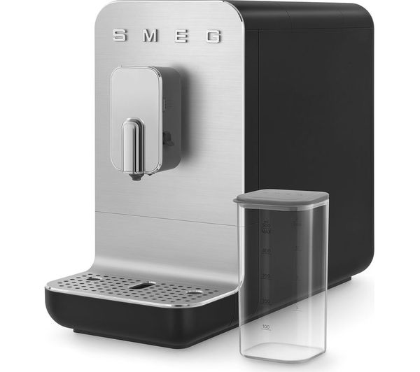 TieDex UK SMEG BCC13BLMUK Bean to Cup Coffee Machine - Matte Black