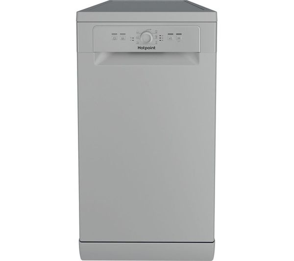 TieDex UK HOTPOINT HF9E 1B19 S UK Slimline Dishwasher - Silver