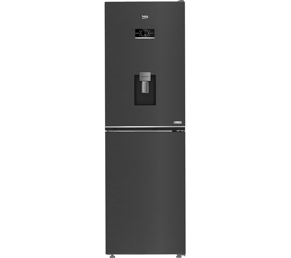 TieDex UK BEKO Pro HarvestFresh AeroFlow CNG5692DVPZ 50/50 Fridge Freezer - Black Steel