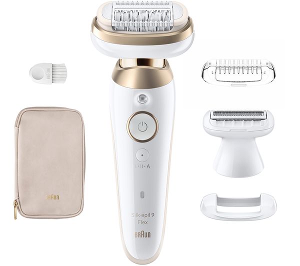 TieDex UK BRAUN Silk-épil 9 Flex 9 3D SE9-041 Wet & Dry Epilator - Gold