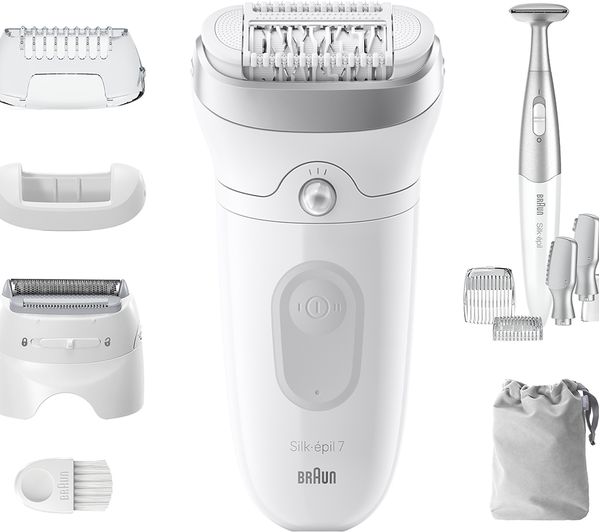 TieDex UK BRAUN Silk-épil 7 SE7-241 Wet & Dry Epilator - Grey