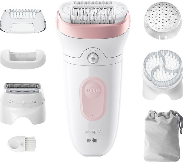 TieDex UK BRAUN Silk-épil 7 SE7-060 Wet & Dry Epilator - Flamingo