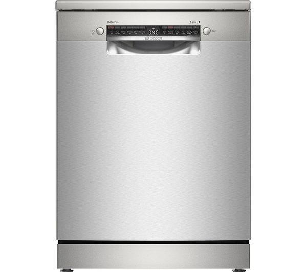 TieDex UK BOSCH Series 4 SMS4EMI06G Full-size Dishwasher - Stainless Steel