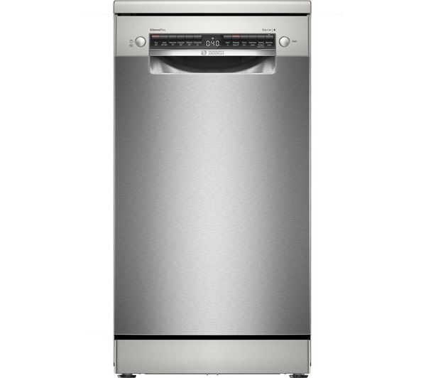 TieDex UK BOSCH Series 4 SPS4HMI49G Slimline WiFi-enabled Dishwasher - Silver