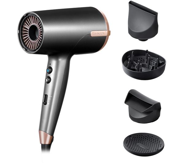 TieDex UK REMINGTON ONE D6077 Dry & Style Hairdryer - Dark Grey & Copper