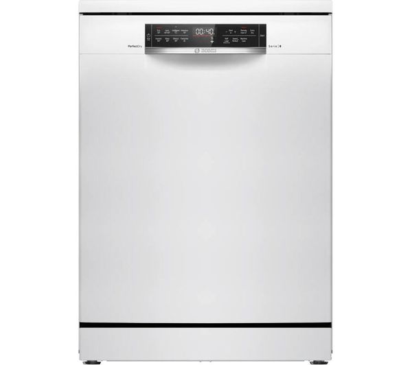 TieDex UK BOSCH Series 6 PerfectDry SMS6TCW01G Full-size WiFi-enabled Dishwasher - White