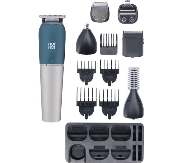 TieDex UK NO!NO! GK01 Wet & Dry 6-in-1 Body Groomer - Chrome & Teal