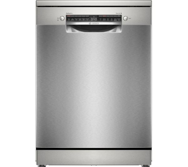 TieDex UK BOSCH Series 6 PerfectDry SMS6ZCI10G Full-size WiFi-enabled Dishwasher - Silver