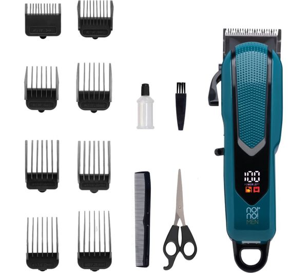 TieDex UK NO!NO! Raven Power RCP01 Beard & Hair Clipper Kit - Teal Blue & Black