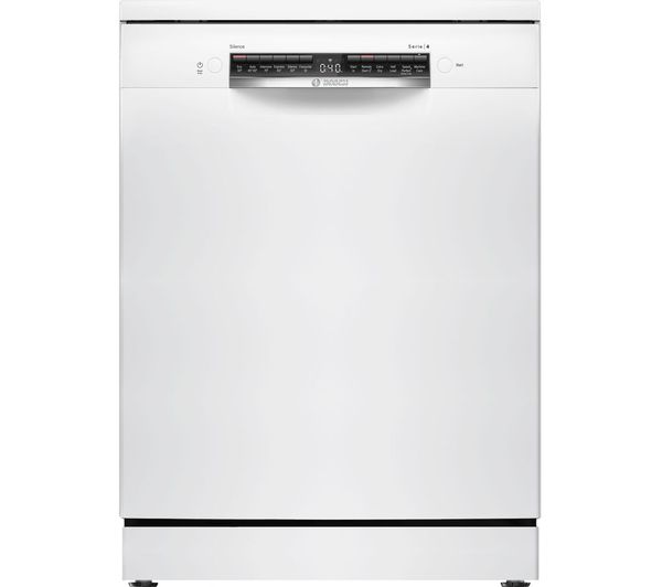 TieDex UK BOSCH Series 4 SMS4EMW06G Full-size WiFi-enabled Dishwasher - White