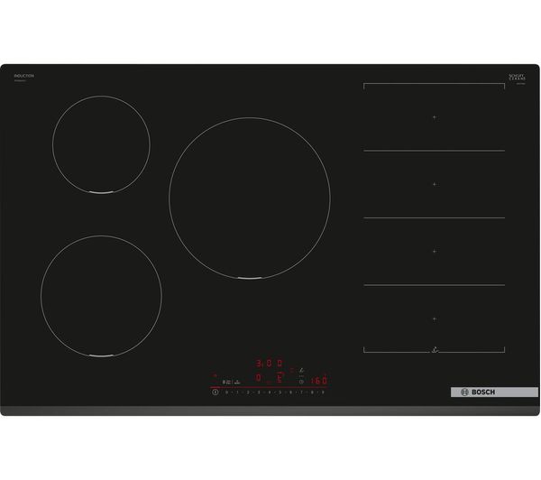 TieDex UK BOSCH Series 6 PXV831HC1E 80 cm Electric Induction Hob - Black