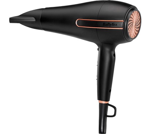 TieDex UK BABYLISS Super Power Pro 5240U 2400 Hair Dryer - Black & Rose Gold