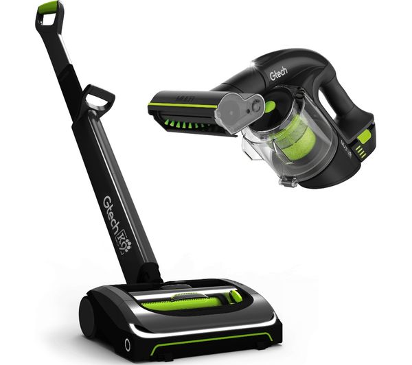 TieDex UK GTECH AirRAM 2 K9 Cordless Vacuum Cleaner & Multi K9 Handheld Vacuum Cleaner Bundle - Black & Green