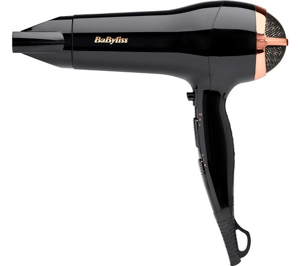 TieDex UK BABYLISS Rose Lustre 5736DU Hair Dryer - Black & Rose Gold