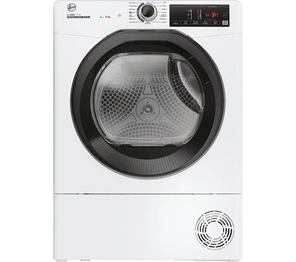 TieDex UK HOOVER H-Dry 350 HRE H9A3TBE-80/N WiFi-enabled 9 kg Heat Pump Tumble Dryer - White