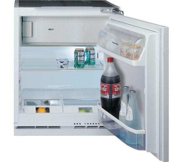 TieDex UK HOTPOINT Low Frost HBUF011.UK Integrated Undercounter Fridge - Fixed Hinge