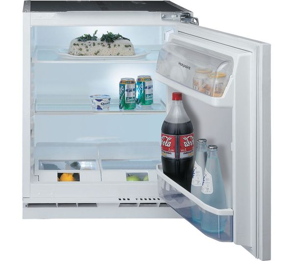 TieDex UK HOTPOINT Low Frost HBUL011.UK Integrated Undercounter Fridge - Fixed Hinge