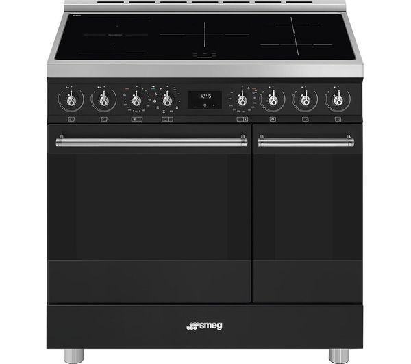 TieDex UK SMEG C92IPMB2 90 cm Electric Induction Range Cooker - Matte Black