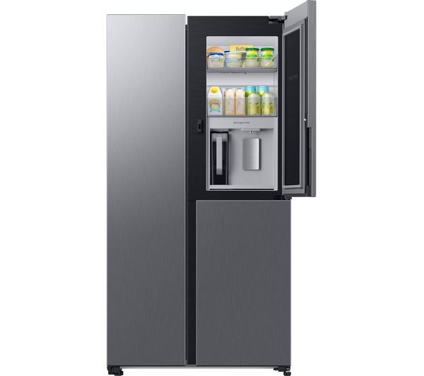 TieDex UK SAMSUNG Series 9 Beverage Center RH69DG893ES9EU American-Style Smart Fridge Freezer - Silver