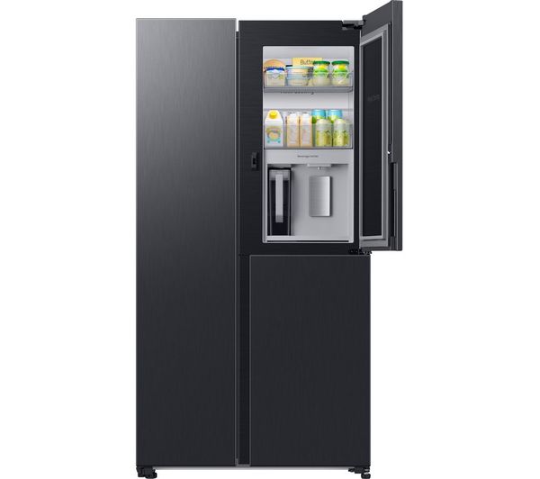 TieDex UK SAMSUNG Beverage Center RH69DG893EB1EU American-Style Smart Fridge Freezer - Black