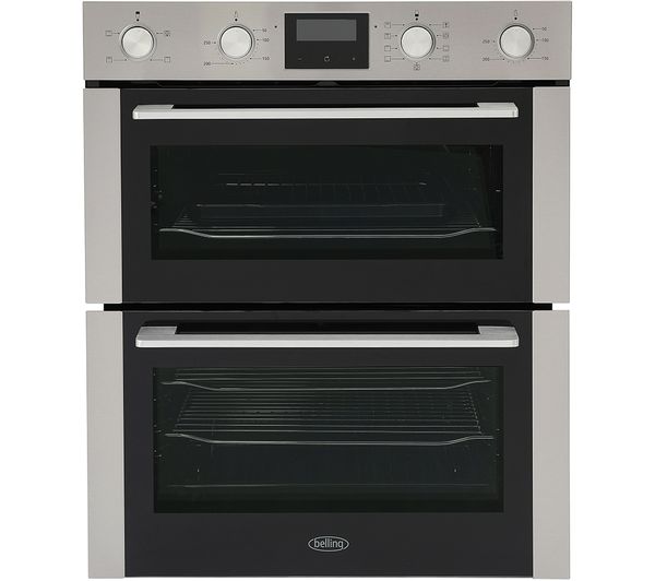 TieDex UK BELLING BEL BI703MFC Electric Double Oven - Stainless Steel