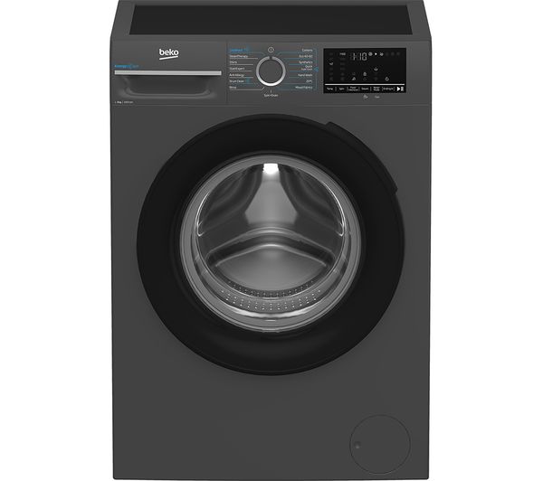 TieDex UK BEKO Pro EnergySpin IronFast BM3WT4841IA 8 kg 1400 Spin Washing Machine - Anthracite