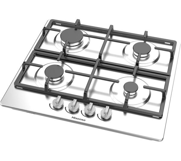 TieDex UK HISENSE GM643XHC 60 cm Gas Hob - Stainless Steel