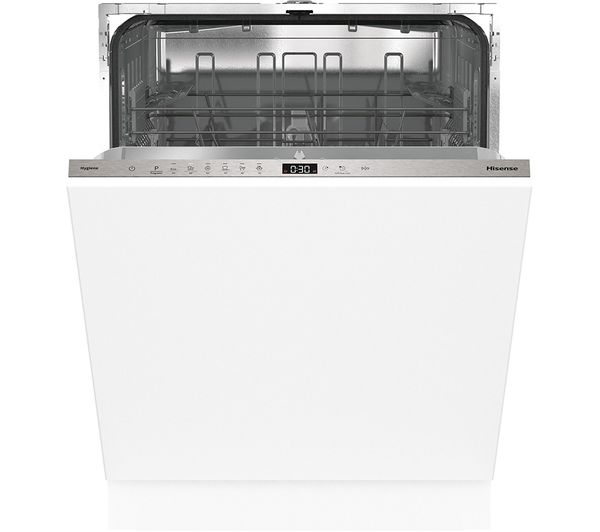 TieDex UK HISENSE HV642E90UK Full-size Fully Integrated Dishwasher - White