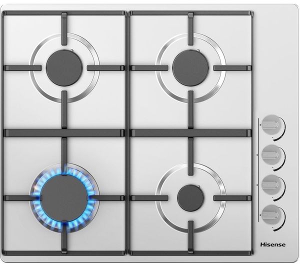 TieDex UK HISENSE GM642XHS 60cm Gas Hob - Stainless Steel