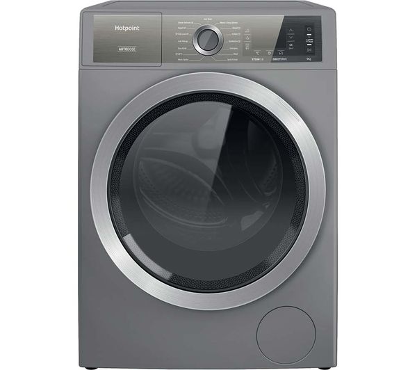 TieDex UK HOTPOINT Gentlepower H8 99ADS GPOWER UK 9 kg 1400 Spin Washing Machine - Silver