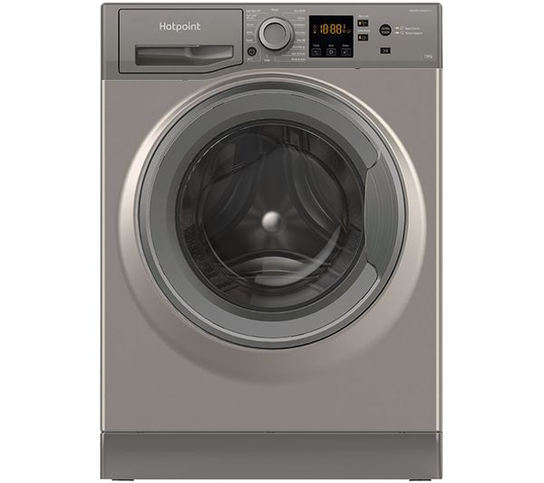 TieDex UK HOTPOINT Anti-Stain NSWM 1046 GG UK 10 kg 1400 Spin Washing Machine - Graphite