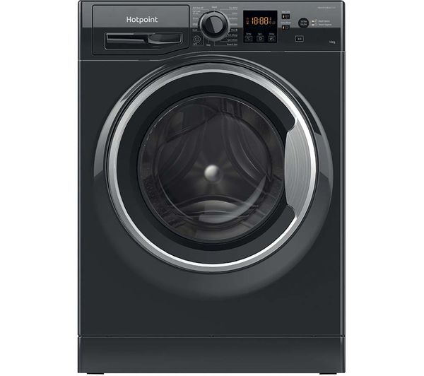 TieDex UK HOTPOINT Anti-Stain NSWM 1046 BS UK 10 kg 1400 Spin Washing Machine - Black