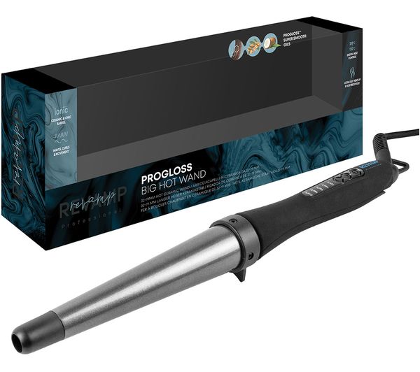 TieDex UK REVAMP Progloss Big Hot Ceramic Wand - Black