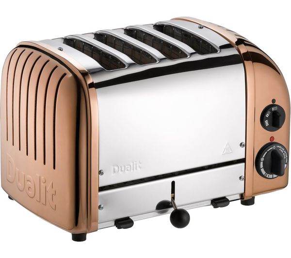 TieDex UK DUALIT Classic 4-Slice Toaster - Copper & Silver