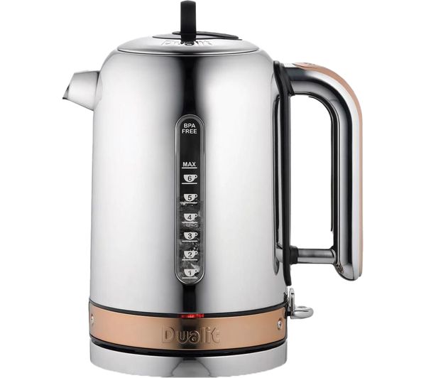 TieDex UK DUALIT Classic 72820 Jug Kettle - Copper & Stainless Steel