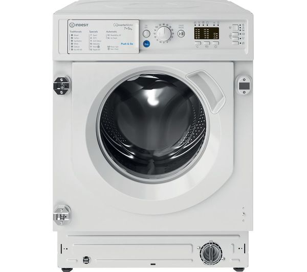 TieDex UK INDESIT Push&Go BI WDIL 75148 UK Integrated 7 kg Washer Dryer