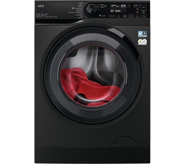 TieDex UK AEG 7000 Series LWR7416U6UD 10 kg Washer Dryer - Black