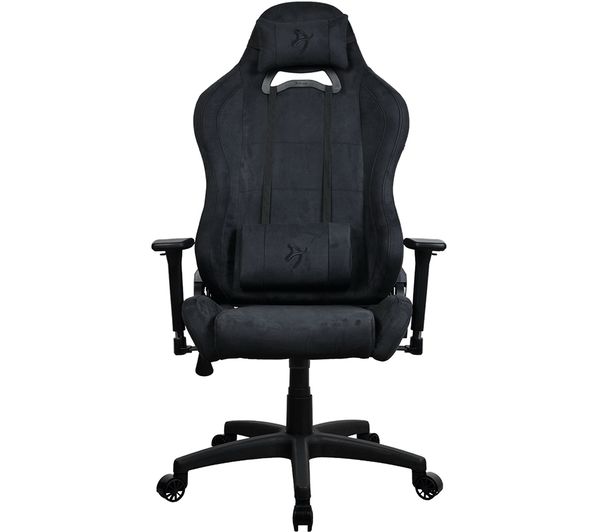 TieDex UK AROZZI Torretta Supersoft Fabric Gaming Chair - Pure Black