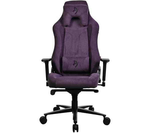 TieDex UK AROZZI Vernazza Soft Fabric Gaming Chair - Purple