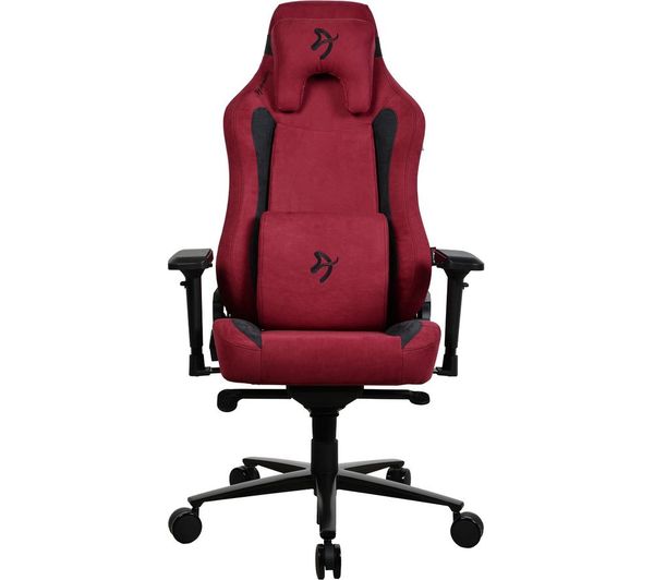 TieDex UK AROZZI Vernazza Supersoft Fabric Gaming Chair - Bordeaux