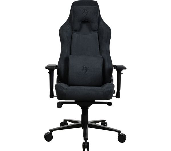 TieDex UK AROZZI Vernazza Supersoft Fabric Gaming Chair - Pure Black