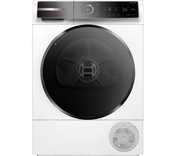 TieDex UK BOSCH Series 8 WQB246C9GB WiFi-enabled 9 kg Heat Pump Tumble Dryer - White