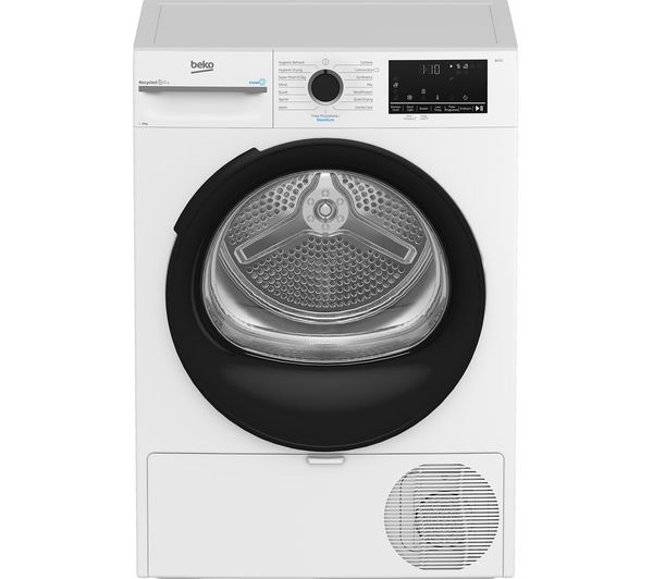 TieDex UK BEKO Pro BM3T3944W Heat Pump 9 kg Tumble Dryer - White