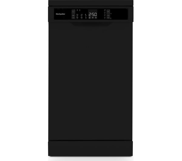 TieDex UK MONTPELLIER MDWD1064BK Slimline Dishwasher - Black