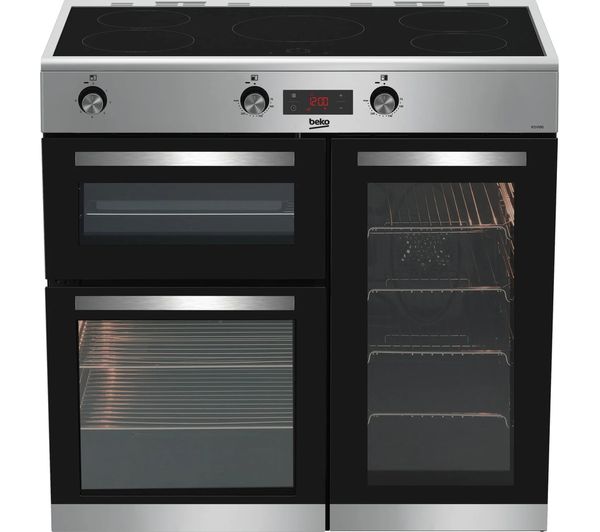 TieDex UK BEKO Pro KDVI90X 90 cm Electric Range Cooker - Stainless Steel