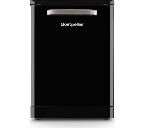 TieDex UK MONTPELLIER Retro MAB1353DK Full-size Dishwasher - Black