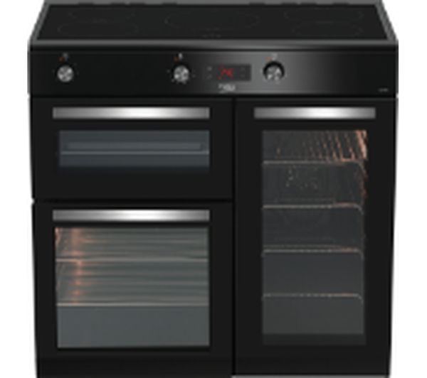 TieDex UK BEKO Pro KDVI90K 90 cm Electric Range Cooker - Black